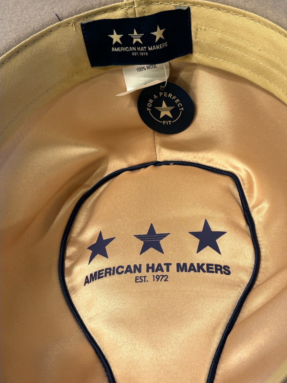 UNISEX American Hat Makers Wool Hat + Hardshell Travel Case SM - Picture 2 of 8